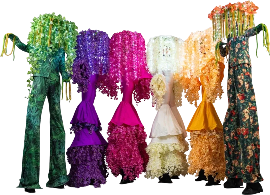 Cascade Flowers Stilt Walkers