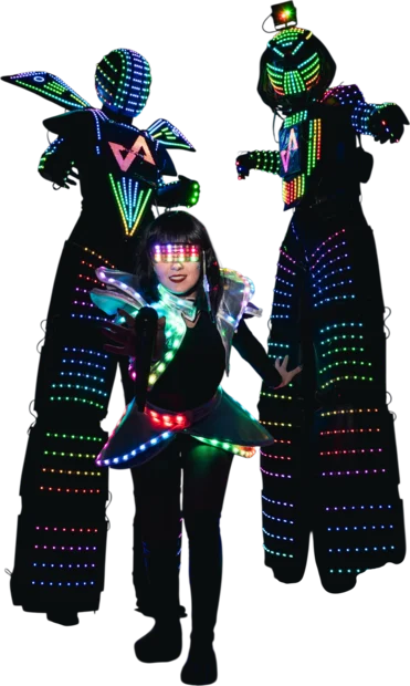 LED Robots Show