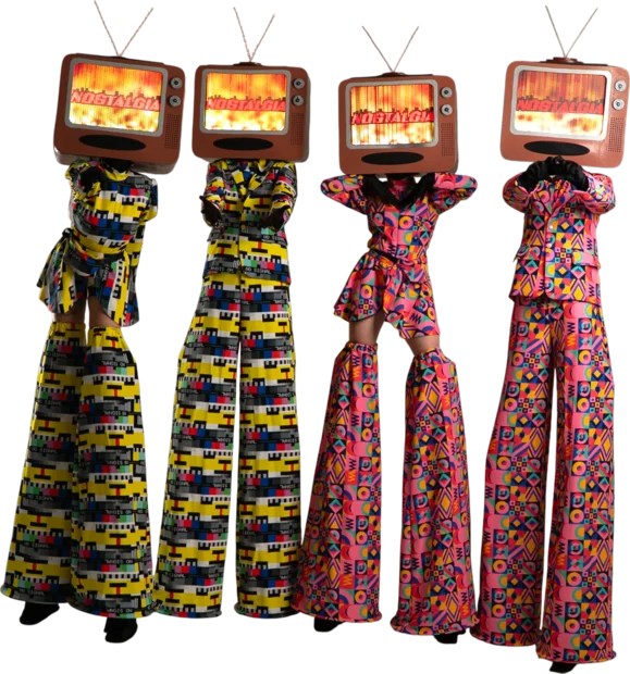 LED TVs Stilt Walkers