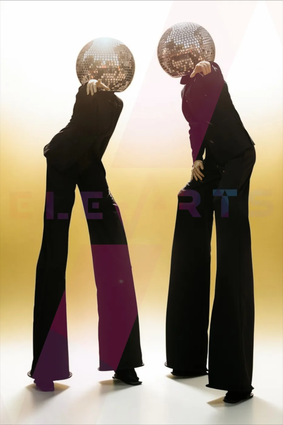 Black Suits Disco Heads Picioroange — 1