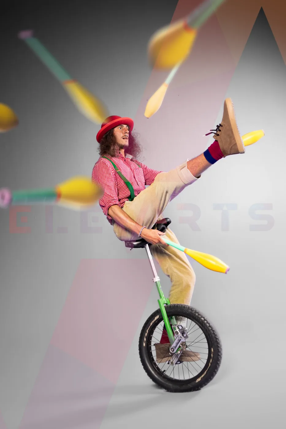 Jugglers on Unicycle — 1